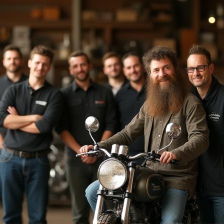 Het Nederland-team van motorliefhebbers